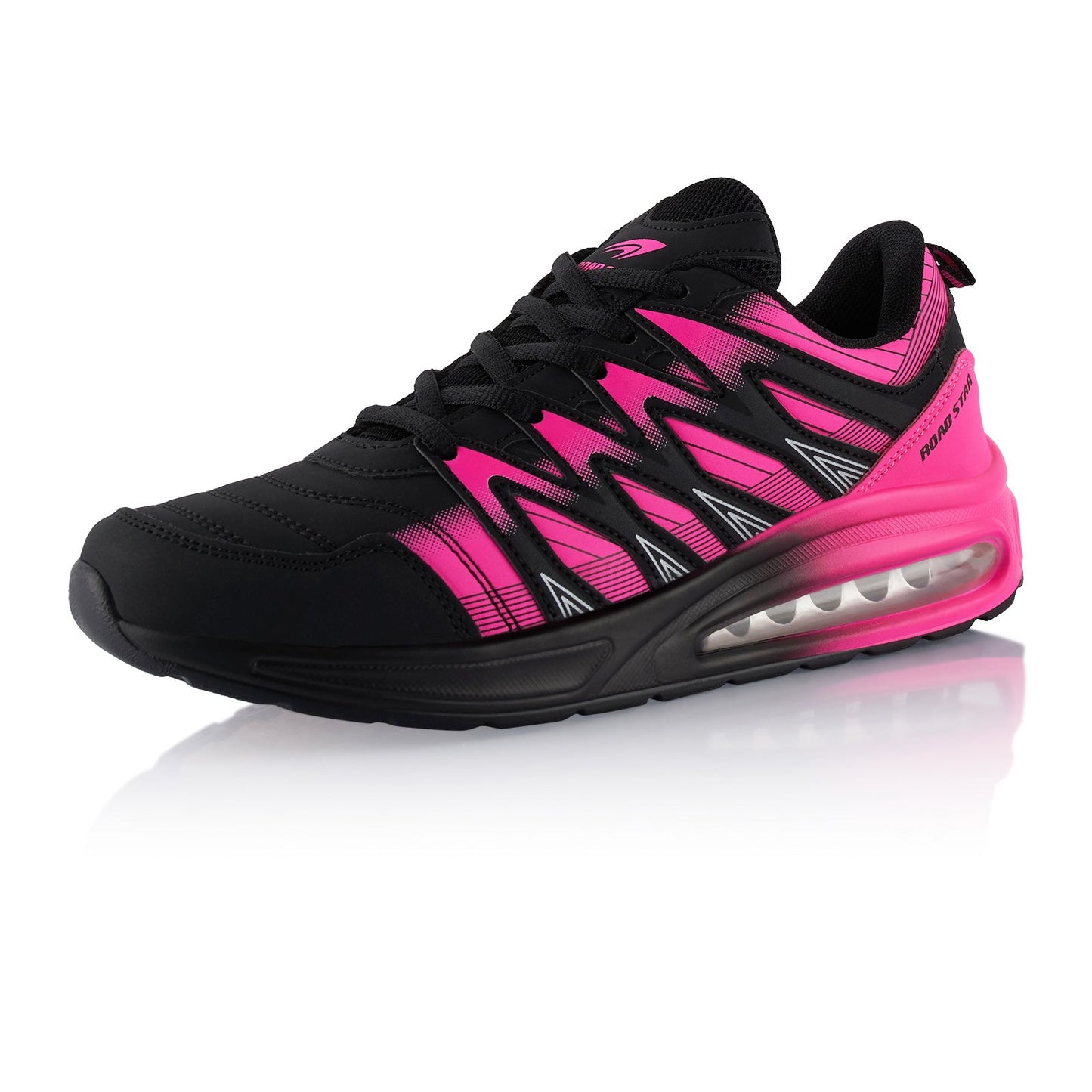 Sneaker Gedämpfte Sohle Sportschuhe - Schwarz-Pink