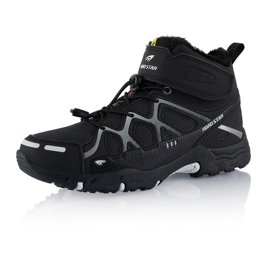 Winterstiefel Warm Gefütterte Wanderschuhe - Schwarz-Weiß