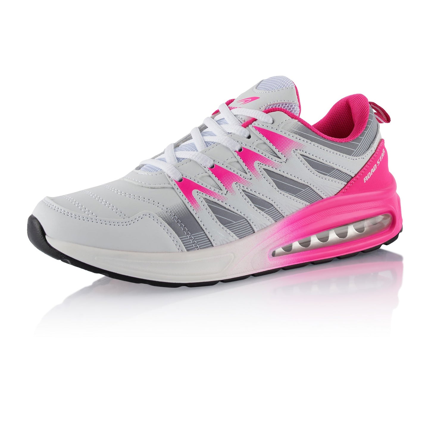 Sneaker Gedämpfte Sohle Sportschuhe - Weiß-Pink